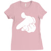 mouse hands ym Ladies Fitted T-Shirt