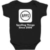 apps spoiling things since 2008 Baby Bodysuit