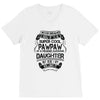 Super Cool Pawpaw Of A Freaking Awesome Daughter V-Neck Tee