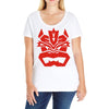 decepticon bowser   mono Ladies Curvy T-Shirt