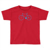 cycling bikes bike cycle riding retro sticker transfer tv funny iron o Toddler T-shirt