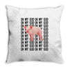 oh my god pig Throw Pillow