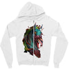 zombie horse new Zipper Hoodie