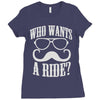 who wants to ride Ladies Fitted T-Shirt