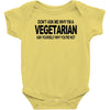 vegetarian ask yourself why not vegan food foodie tofu geek tee shirt Baby Onesie