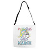 unicorns are born in march cute unicorn Adjustable Strap Totes