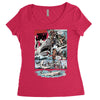 hook jaw 1, ideal gift or birthday present Women's Triblend Scoop T-shirt