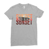 Sunset Ladies Fitted T-Shirt