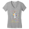 Unicorns are born in September Women's V-Neck T-Shirt