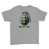 hand grenade military army Youth Tee