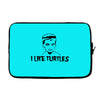 i like turtles t shirt s m l xl 2xl 3xl funny zombie kid humor geeky n Laptop sleeve