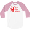 don't stop believin funny christmas 3/4 Sleeve Shirt
