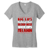 big lips natural hair Women's V-Neck T-Shirt