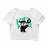 mo hawk ninja Crop Top