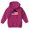 usa curling Youth Hoodie