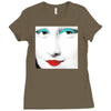 monalisa pop art Ladies Fitted T-Shirt