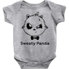 sweaty panda Baby Bodysuit