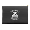 This Is What A Bad Ass Grandpa Looks Like Accessory Pouches