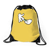 hands rolling, ideal gift or birthday present. Drawstring Bags