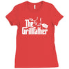 the grillfather  funny bbq Ladies Fitted T-Shirt