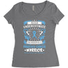 Never Underestimate the Strength of a Prostate Cancer Warrior Women's Triblend Scoop T-shirt