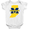 indiana for michigan Baby Bodysuit