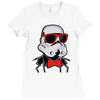 hipster trooper Ladies Fitted T-Shirt