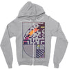 once golden Zipper Hoodie