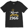 kings are born in 1966 V-Neck Tee