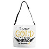 I Wear Gold For My Hero In Haven Adjustable Strap Totes