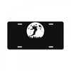 skiier moon moonlight silhouett License Plate