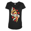 true love pizza slice Maternity Scoop Neck T-shirt