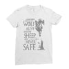 thrones wolf Ladies Fitted T-Shirt