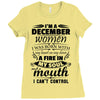 I Am A December Women Ladies Fitted T-Shirt