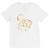 pilze magic mushroom wald natur nature psy psycho trip V-Neck Tee