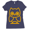 owl Ladies Fitted T-Shirt