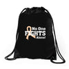 No 0ne Fights Alone Drawstring Bags