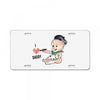 Cute Baby Painter's Dad Love License Plate