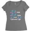 grandma life Women's Triblend Scoop T-shirt