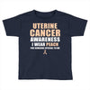 Uterine Cancer Awareness I Wear Peach For Some Special To Me Toddler T-shirt