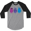 Colorful Cats 3/4 Sleeve Shirt