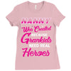 nanny was created because grandkids t shirt Ladies Fitted T-Shirt