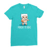 puncha yo buns Ladies Fitted T-Shirt