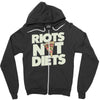 riots not diets Zipper Hoodie