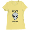 humans aren't real Ladies Fitted T-Shirt