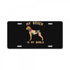 my boxer is my world License Plate