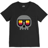 sunset skull V-Neck Tee
