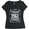 vintage made in 1961 perfectly aged a living legend Women's Triblend Scoop T-shirt