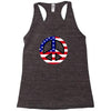 flag us flag peace independence day Racerback Tank
