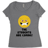 The Students Are Coming Women's Triblend Scoop T-shirt